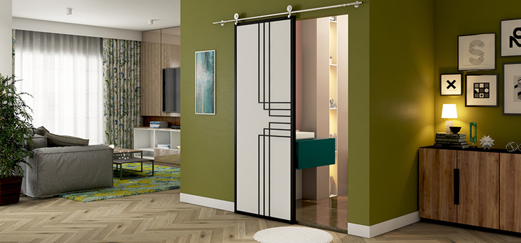 sliding bathroom door installation in Miami Gardens